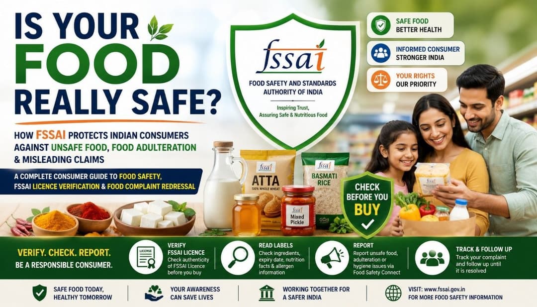 FSSAI Protects Indian Consumers Against Unsafe Food, Food Adulteration and Misleading Claims