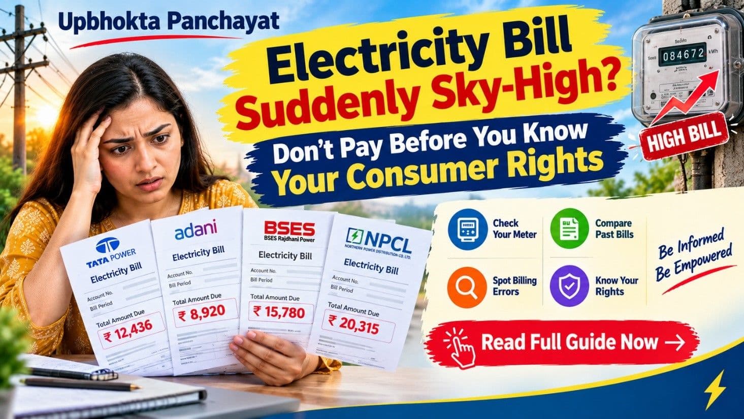 Electricity Bill Suddenly Sky-High? Don’t Pay Before You Know Your Consumer Rights